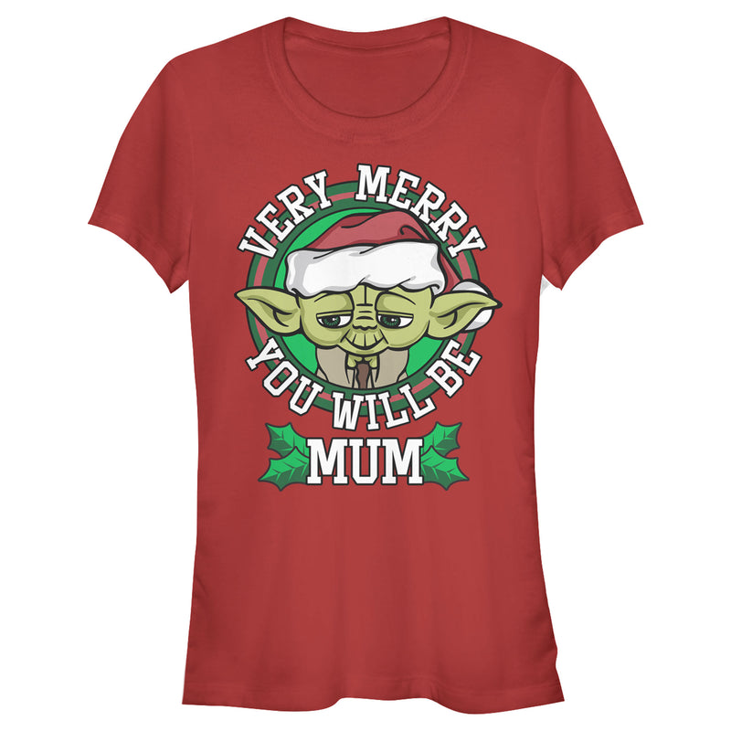 Junior's Star Wars Merry Christmas Mum T-Shirt
