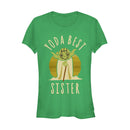Junior's Star Wars Yoda Best Sister Cartoon T-Shirt