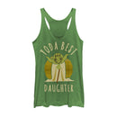 Women's Star Wars Yoda Best Daughter Cartoon Racerback Tank Top