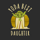 Girl's Star Wars Yoda Best Daughter Cartoon T-Shirt