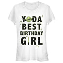 Junior's Star Wars Yoda Best Birthday Girl T-Shirt