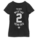 Girl's Star Wars Force Is Strong With This Year Old Rebel Logo T-Shirt
