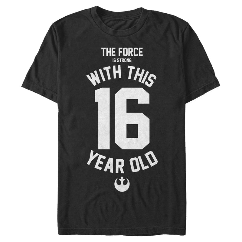 Men's Star Wars Force Is Strong With This 1Year Old Rebel Logo T-Shirt