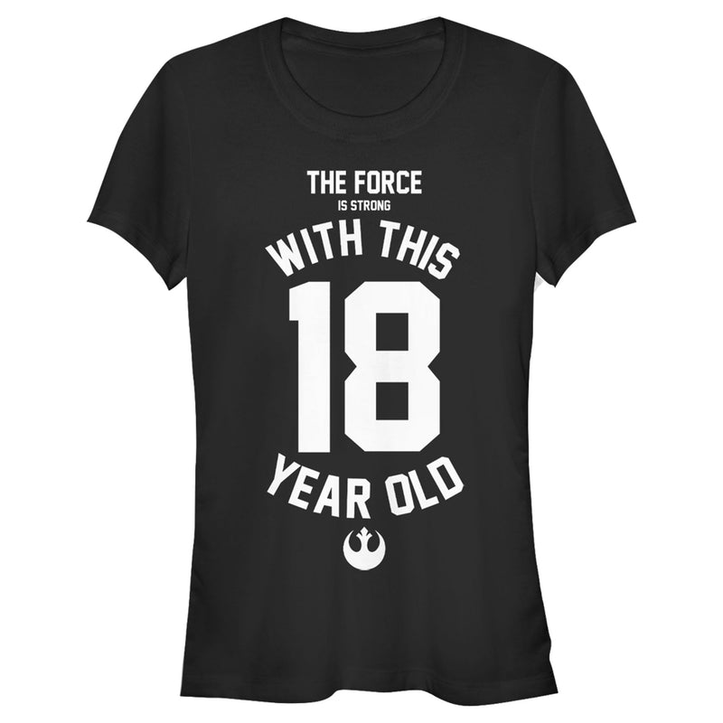 Junior's Star Wars Force Is Strong With This 18 Year Old Rebel Logo T-Shirt