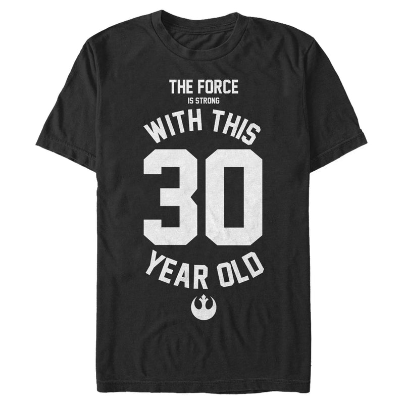 Men's Star Wars Force Is Strong With This 30 Year Old Rebel Logo T-Shirt