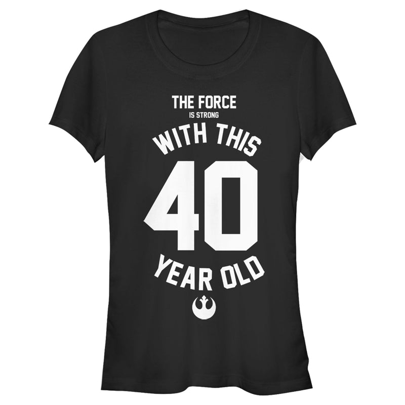 Junior's Star Wars Force Is Strong With This 40 Year Old Rebel Logo T-Shirt