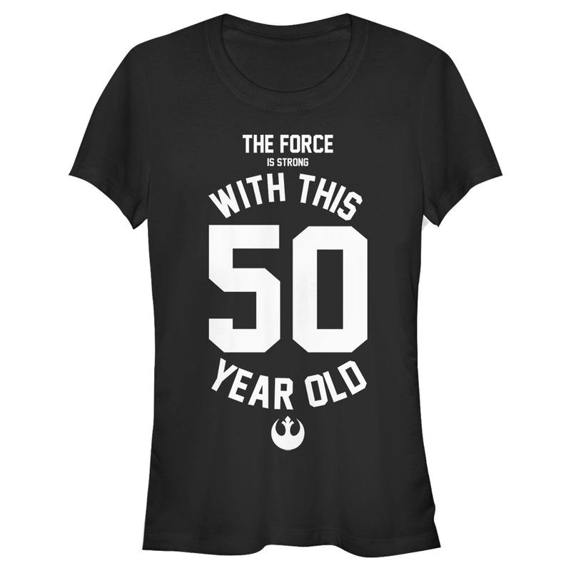 Junior's Star Wars Force Is Strong With This 50 Year Old Rebel Logo T-Shirt