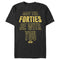 Men's Star Wars May The Forties Be With You Text Scroll T-Shirt