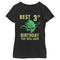 Girl's Star Wars Yoda Best 3rd Birthday You Will Have Stencil T-Shirt