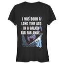 Junior's Star Wars I Was Born A Time Ago 50th Birthday Portrait T-Shirt