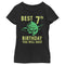 Girl's Star Wars Yoda Best 7th Birthday You Will Have Stencil T-Shirt
