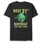 Men's Star Wars Yoda Best 21st Birthday You Will Have Stencil T-Shirt