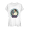 Junior's Star Wars Ornate Princess Leia Glass T-Shirt