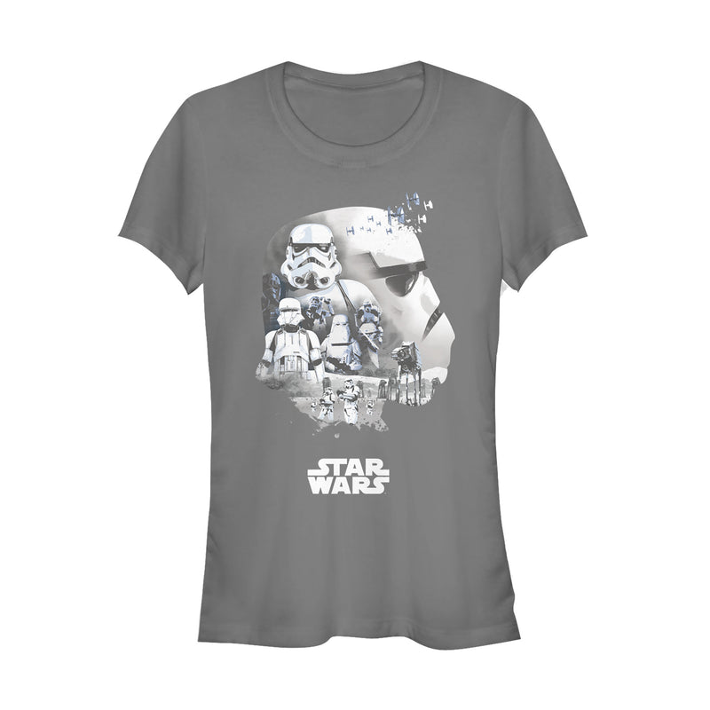 Junior's Star Wars Stormtrooper Collage T-Shirt