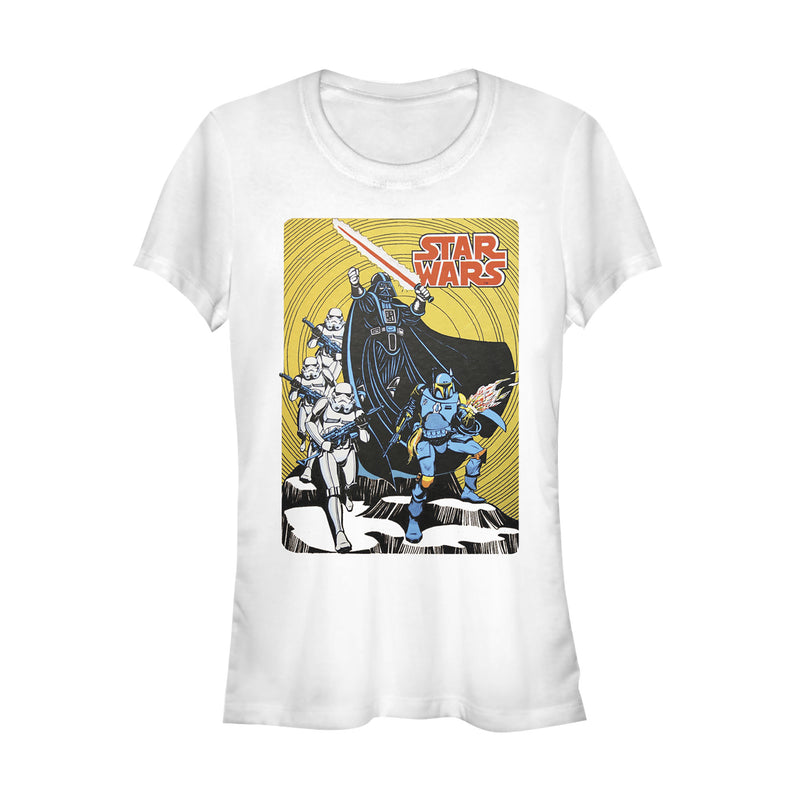 Junior's Star Wars Vintage Dark Side Cover T-Shirt