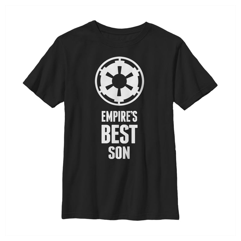 Boy's Star Wars Empire's Best Son Logo T-Shirt