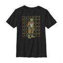 Boy's Star Wars Bossk Yellow Text Stack T-Shirt