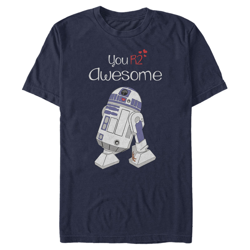 Men's Star Wars Valentine's Day You R2 Awesome T-Shirt