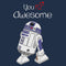 Men's Star Wars Valentine's Day You R2 Awesome Long Sleeve Shirt