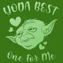 Men's Star Wars Valentine's Day Yoda Best One for Me T-Shirt