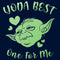Men's Star Wars Valentine's Day Yoda Best One for Me Sweatshirt