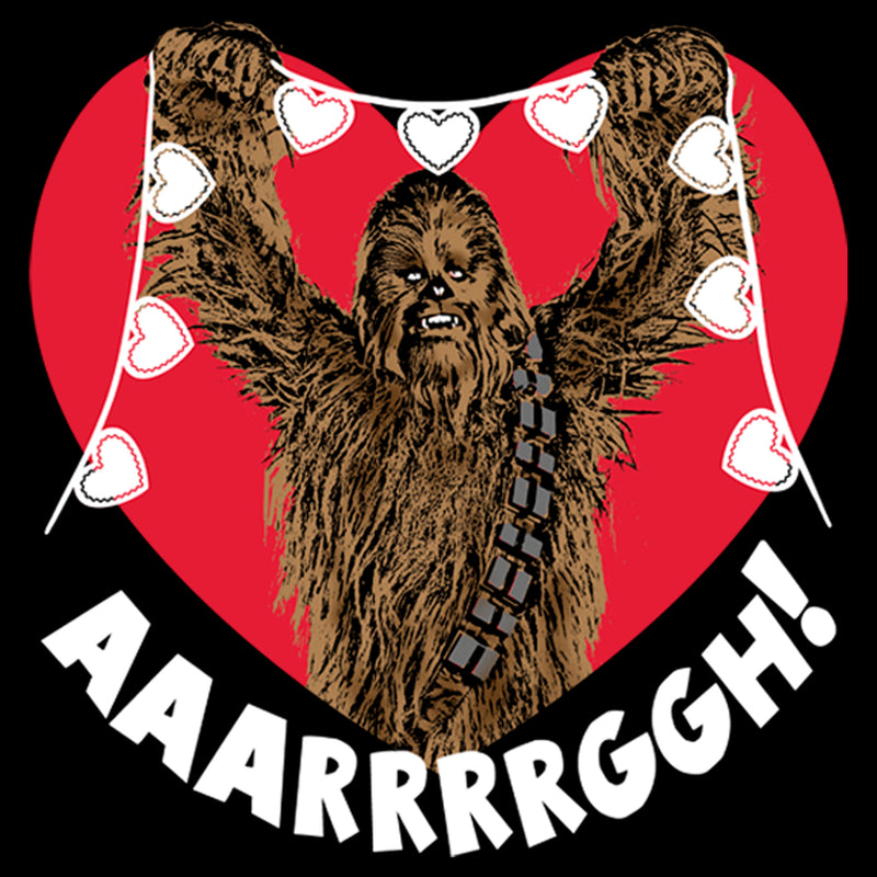 Men's Star Wars Chewie Valentine Heart T-Shirt