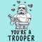 Junior's Star Wars Valentine's Day You're A Trooper Racerback Tank Top