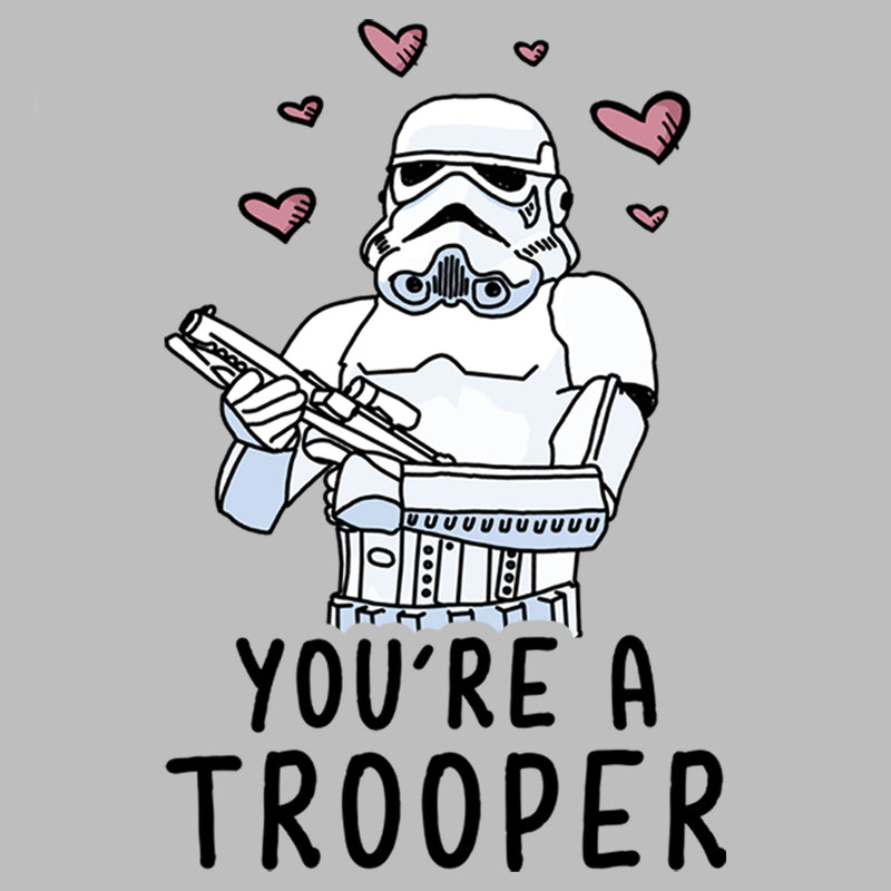 Men's Star Wars Valentine's Day You're A Trooper Long Sleeve Shirt
