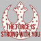 Women's Star Wars The Force Is Strong Valentine Rebel Logo T-Shirt