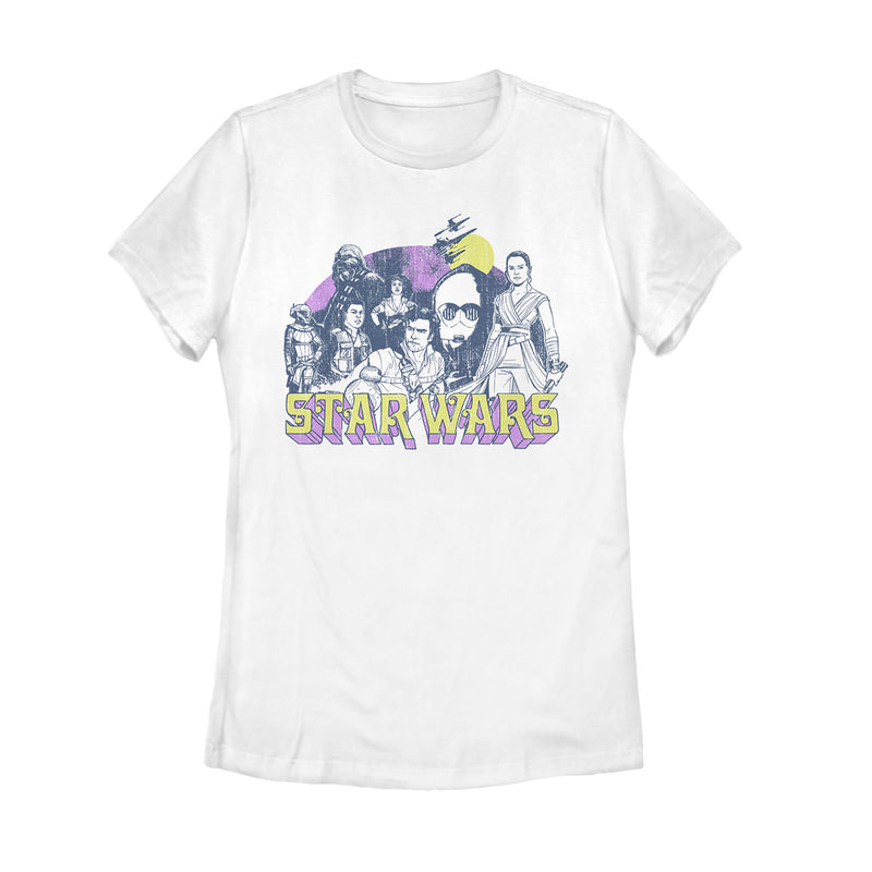 Women's Star Wars: The Rise of Skywalker Vintage Collage T-Shirt