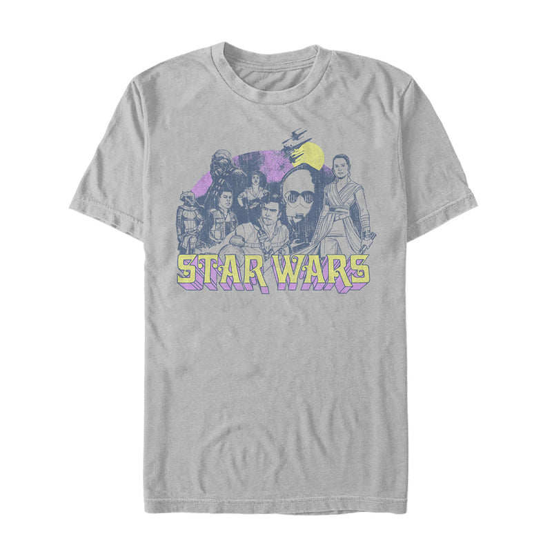 Men's Star Wars: The Rise of Skywalker Vintage Collage T-Shirt
