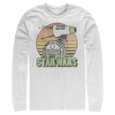 Men's Star Wars: The Rise of Skywalker Retro D-0 Sunset Long Sleeve Shirt