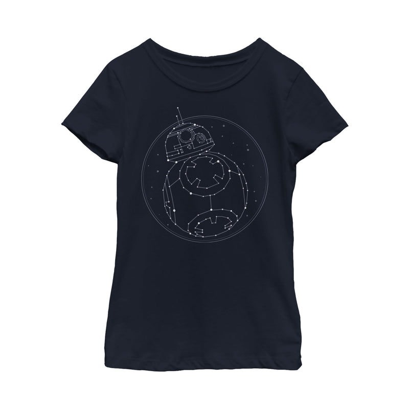 Girl's Star Wars: The Rise of Skywalker BB-8 Starry Constellation T-Shirt
