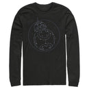 Men's Star Wars: The Rise of Skywalker BB-8 Starry Constellation Long Sleeve Shirt