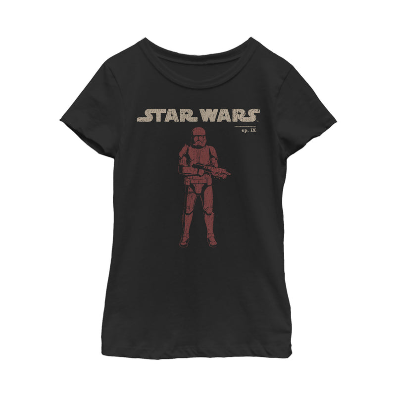 Girl's Star Wars: The Rise of Skywalker Retro Sith Trooper T-Shirt