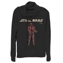 Junior's Star Wars: The Rise of Skywalker Retro Sith Trooper Cowl Neck Sweatshirt