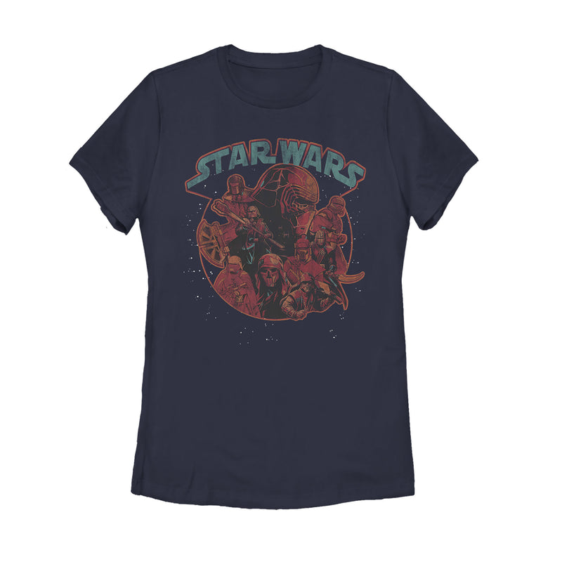 Women's Star Wars: The Rise of Skywalker Dark Side Stars T-Shirt