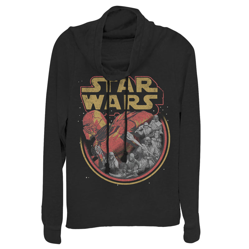 Junior's Star Wars: The Rise of Skywalker Retro Knights of Ren Cowl Neck Sweatshirt