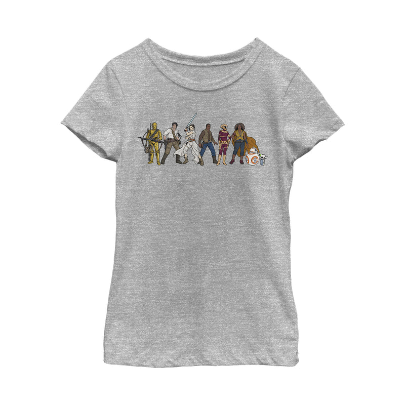Girl's Star Wars: The Rise of Skywalker Rebel Line T-Shirt