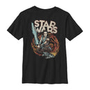 Boy's Star Wars: The Rise of Skywalker Rey Retro Swirl T-Shirt