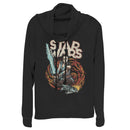 Junior's Star Wars: The Rise of Skywalker Rey Retro Swirl Cowl Neck Sweatshirt