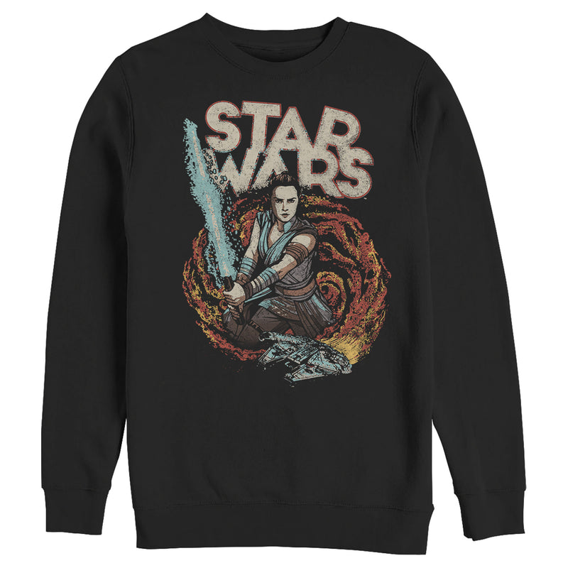 Men's Star Wars: The Rise of Skywalker Rey Retro Swirl Sweatshirt