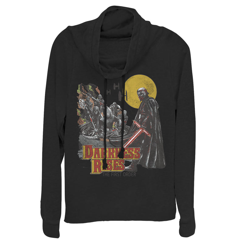 Junior's Star Wars: The Rise of Skywalker Darkness Rises Cowl Neck Sweatshirt