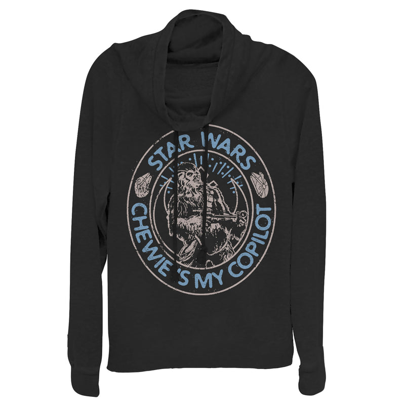 Junior's Star Wars: The Rise of Skywalker Chewie Copilot Cowl Neck Sweatshirt