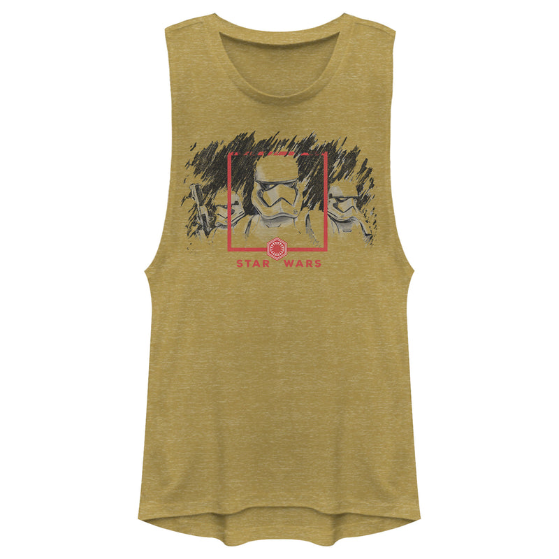 Junior's Star Wars: The Rise of Skywalker Stormtrooper Smudge Festival Muscle Tee