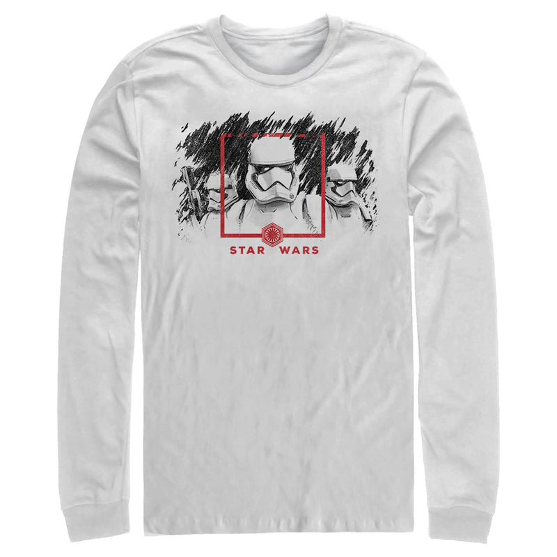 Men's Star Wars: The Rise of Skywalker Stormtrooper Smudge Long Sleeve Shirt