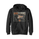 Boy's Star Wars: The Rise of Skywalker X-Wing Schematic Frame Pull Over Hoodie