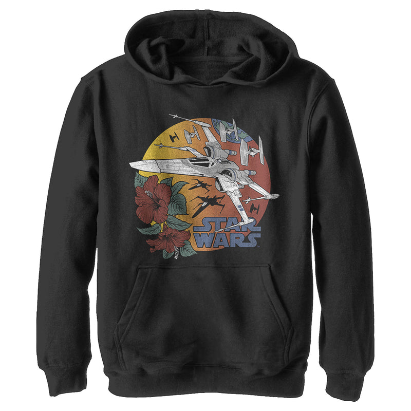 Boy's Star Wars: The Rise of Skywalker Tropical X-Wing Pull Over Hoodie