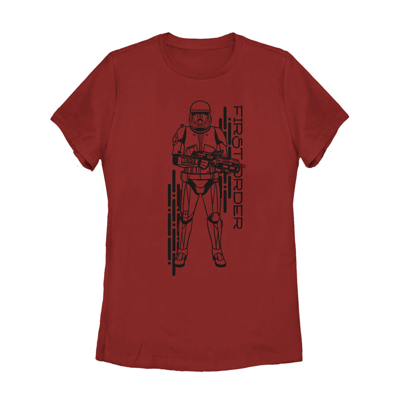 Women's Star Wars: The Rise of Skywalker First Order Sith Trooper T-Shirt