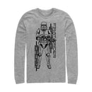 Men's Star Wars: The Rise of Skywalker First Order Sith Trooper Long Sleeve Shirt